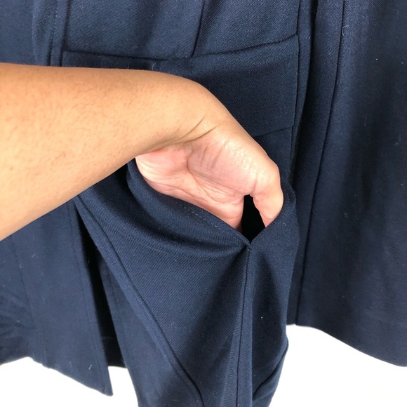 Cabi The Lido Cardigan Jacket Solid Navy Blue Long Sleeves Size S - Picture 6 of 11